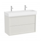Roca Tura Unik zestaw łazienkowy 100 cm umywalka z szafką biały mat A852036558