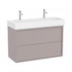 Roca Tura Unik zestaw łazienkowy 100 cm umywalka z szafką szlachetny szary A852036559