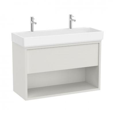 Roca Tura Unik zestaw łazienkowy 100 cm umywalka z szafką biały mat A852038558