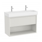 Roca Tura Unik zestaw łazienkowy 100 cm umywalka z szafką biały mat A852038558