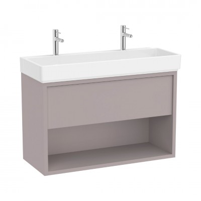 Roca Tura Unik zestaw łazienkowy 100 cm umywalka z szafką szlachetny szary A852038559