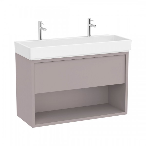 Roca Tura Unik zestaw łazienkowy 100 cm umywalka z szafką szlachetny szary A852038559