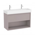 Roca Tura Unik zestaw łazienkowy 100 cm umywalka z szafką szlachetny szary A852038559