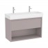 Roca Tura Unik zestaw łazienkowy 100 cm umywalka z szafką szlachetny szary A852038559