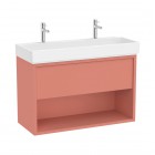 Roca Tura Unik zestaw łazienkowy 100 cm umywalka z szafką terakota A852038560