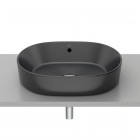 Roca Gap umywalka nablatowa owalna 55x39 cm czarny mat A3270Y1080