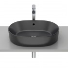 Roca Gap umywalka nablatowa owalna 55x39 cm czarny mat A3270Y1080