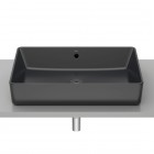 Roca Gap umywalka nablatowa prostokątna 60x37 cm czarny mat A3270Y2080