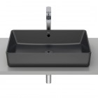 Roca Gap umywalka nablatowa prostokątna 60x37 cm czarny mat A3270Y2080