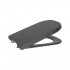 Roca Gap Square deska WC wolnoopadająca Supralit® czarny mat A80147208B