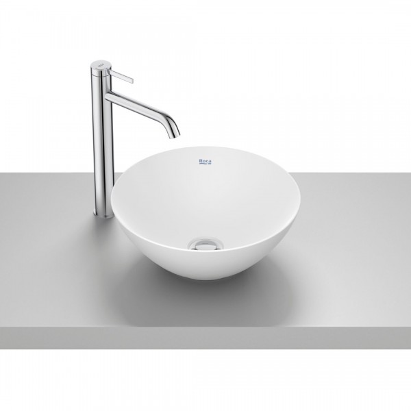 Roca Bol umywalka nablatowa okrągła 35 cm biały mat A32787L620