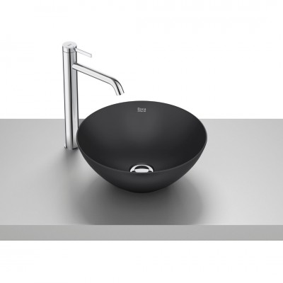 Roca Bol umywalka nablatowa okrągła 35 cm czarny mat A32787L080