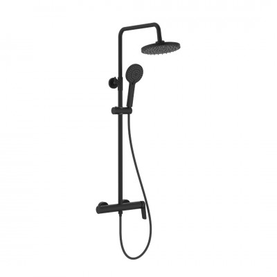 Roca Vega zestaw prysznicowy ścienny czarny mat A5A976ENB0
