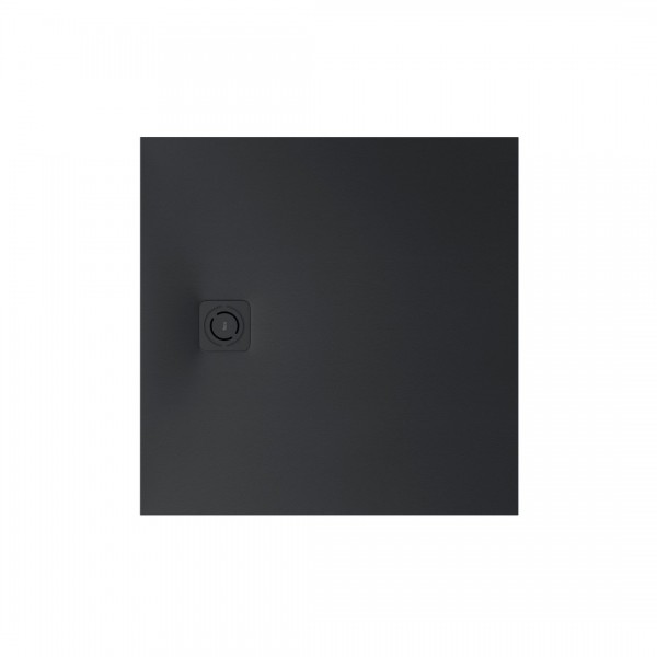 Roca Magma brodzik kwadratowy kompozytowy 90x90 cm czarny APE0138438403400
