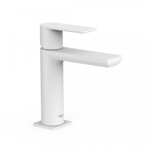 Tres Loft Tres bateria umywalkowa stojąca biały mat 20010301BM