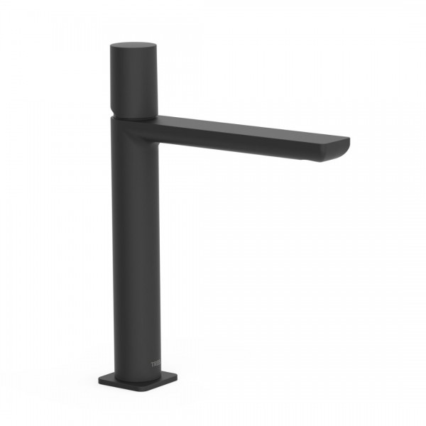Tres Loft Tres bateria umywalkowa stojąca wysoka czarny mat 20020304NM