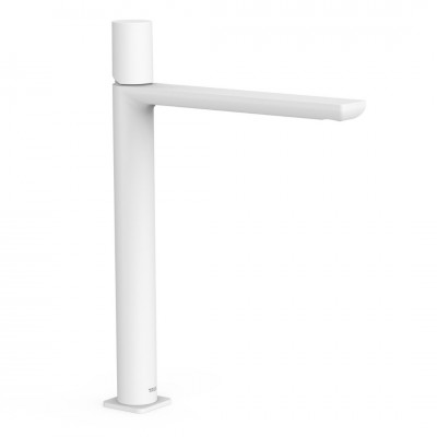 Tres Loft Tres bateria umywalkowa stojąca wysoka biały mat 20020306BM