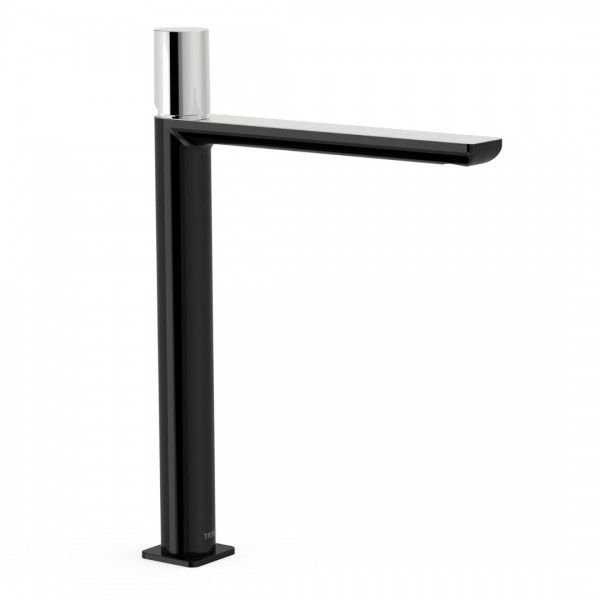 Tres Loft Tres bateria umywalkowa stojąca wysoka czarny/chrom 20020306NE
