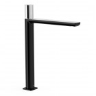 Tres Loft Tres bateria umywalkowa stojąca wysoka czarny/chrom 20020306NE