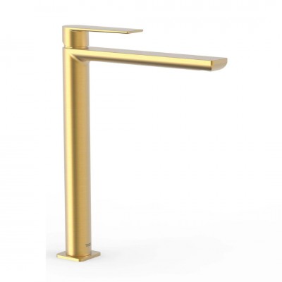 Tres Loft Tres bateria umywalkowa stojąca wysoka złoty mat 20020305OM