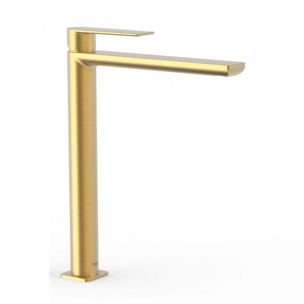 Tres Loft Tres bateria umywalkowa stojąca wysoka złoty mat 20020305OM