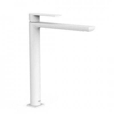 Tres Loft Tres bateria umywalkowa stojąca wysoka biały mat 20020305BM