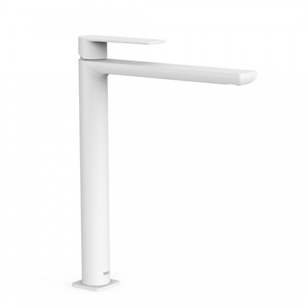Tres Loft Tres bateria umywalkowa stojąca wysoka biały mat 20020305BM