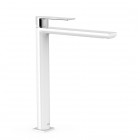 Tres Loft Tres bateria umywalkowa stojąca wysoka biały/chrom 20020305BL