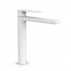 Tres Loft Tres bateria umywalkowa stojąca wysoka biały mat 20020303BM