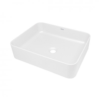 Deante Temisto umywalka nablatowa 50x40 cm alabaster CQT_AU5S