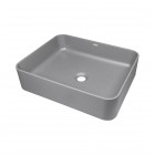 Deante Temisto umywalka nablatowa 50x40 cm szary metalik CQT_SU5S
