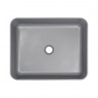 Deante Temisto umywalka nablatowa 50x40 cm szary metalik CQT_SU5S