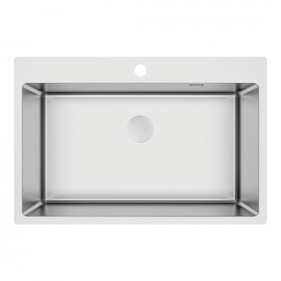 Deante Olfato zlewozmywak stalowy 76x50,5 cm stal szczotkowana ZPO_010C