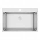 Deante Olfato zlewozmywak stalowy 76x50,5 cm stal szczotkowana ZPO_010C