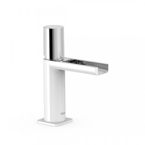 Tres Loft Tres bateria umywalkowa stojąca biały/chrom 20011002BL