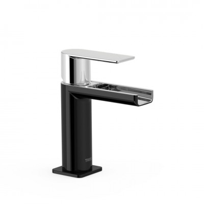 Tres Loft Tres bateria umywalkowa stojąca czarny/chrom 20011001NE