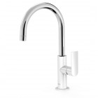 Tres Loft Tres bateria umywalkowa stojąca wysoka biały/chrom 20020505BL