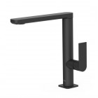 Tres Loft Tres bateria umywalkowa stojąca wysoka czarny mat 20020502NM