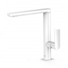 Tres Loft Tres bateria umywalkowa stojąca wysoka biały/chrom 20020502BL