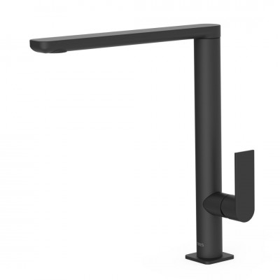 Tres Loft Tres bateria umywalkowa stojąca wysoka czarny mat 20020503NM