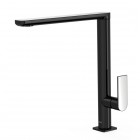 Tres Loft Tres bateria umywalkowa stojąca wysoka czarny/chrom 20020503NE