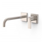 Tres Loft Tres bateria umywalkowa podtynkowa wylewka 24 cm stal 20030022AC