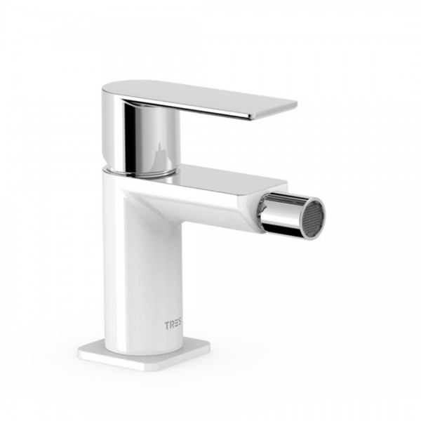 Tres Loft Tres bateria bidetowa stojąca biały/chrom 20012001BL