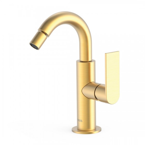 Tres Loft Tres bateria bidetowa stojąca złoty mat 20022401OM