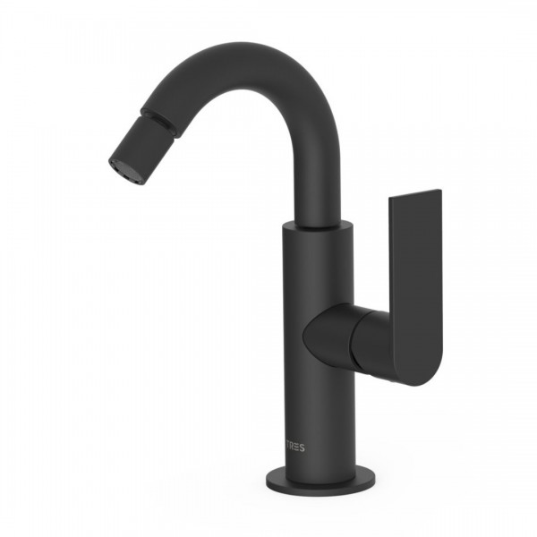 Tres Loft Tres bateria bidetowa stojąca czarny mat 20022401NM