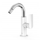 Tres Loft Tres bateria bidetowa stojąca biały/chrom 20022401BL