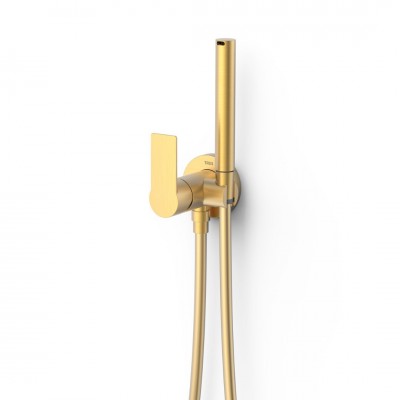 Tres Loft Tres bateria bidetowa podtynkowa złoty mat 20522301OM