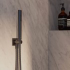 Omnires przyłącze kątowe z uchwytem antracyt 8873C/KAT