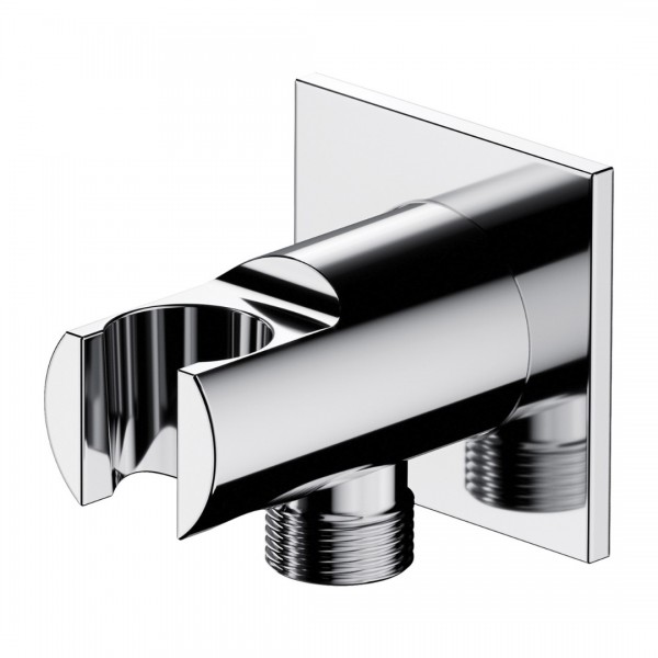 Omnires przyłącze kątowe z uchwytem chrom 8873C/KCR