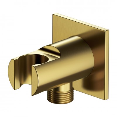 Omnires przyłącze kątowe z uchwytem złoty szczotkowany 8873C/KGLB